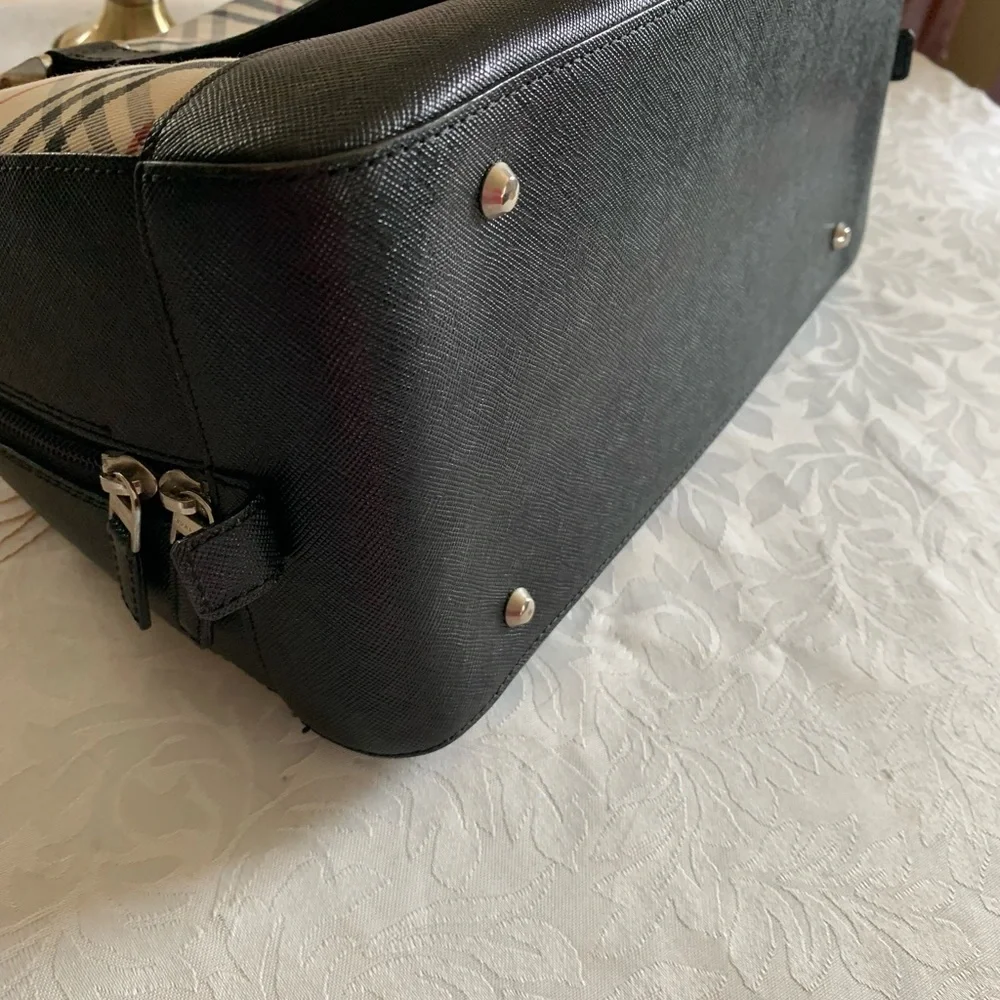 Burberry Nova Check Beige Canvas Handbag
